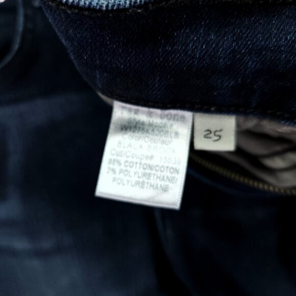 Rag and Bone Jeans Size 25 Women's High Rise Ankle Zip Slim Denim - Picture 10 of 13